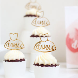 Dance Cupcake Toppers (set of 4)