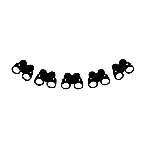 Black Glitter Safari Garland