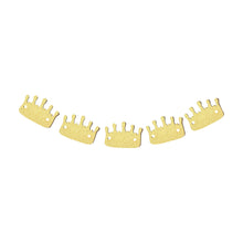 Load image into Gallery viewer, Gold Glitter Crown Garland