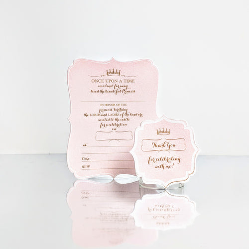 Princess (Blush) Invites