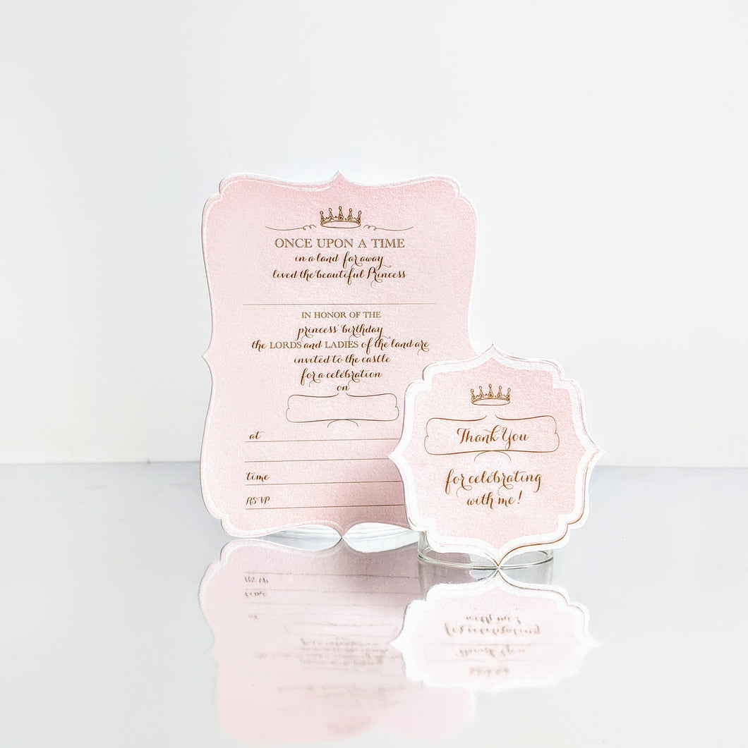 Princess (Blush) Invites